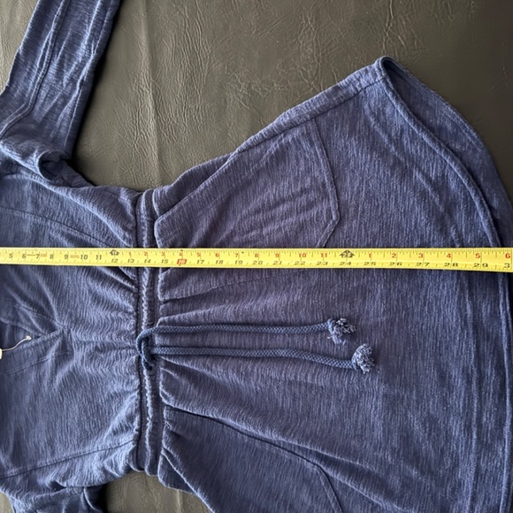 Anthropologie - Hoodie Sweatshirt Dress - RICH BLUE and Adorable - XS - Picture 2 of 6